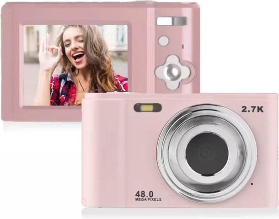 Micro Appareil Photo Numérique Mini - 1080P, écran 1.44", Grand Angle 160°, Avec Dock De Charge, Idéal Pour Vlog Et Voyages
