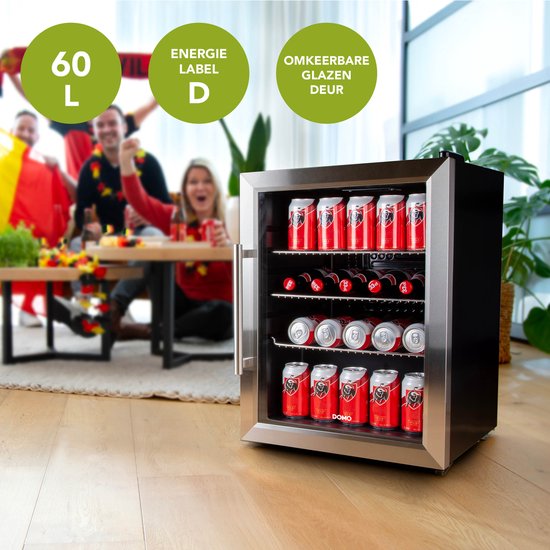 DOMO DO91609BK Barkoelkast - D - 60 L - glazen deur van Domo — afbeelding 3