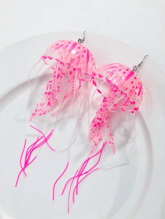 Méduse - Boucles d'oreilles méduses roses