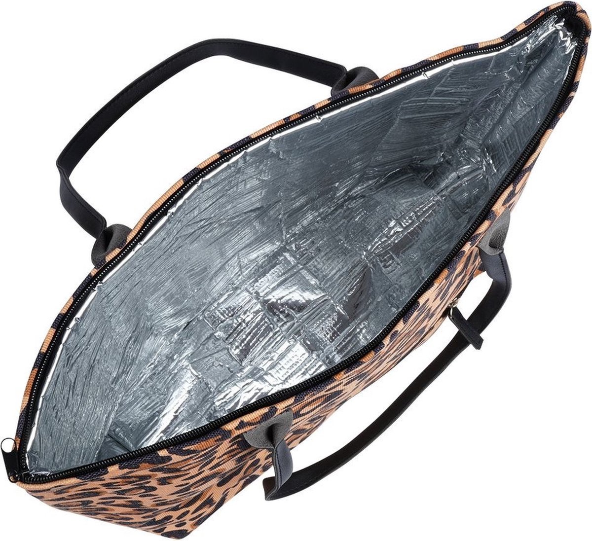 DMORJ Cool Cheetah Leopard draagbare handheld geïsoleerde lunchtas - stevige en duurzame continue isolatie 25 x 20 x 10 cm