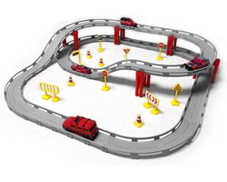 Zoem - Brandweer Racebaan - 4 Brandweerauto’s - Constructie Speelgoed
