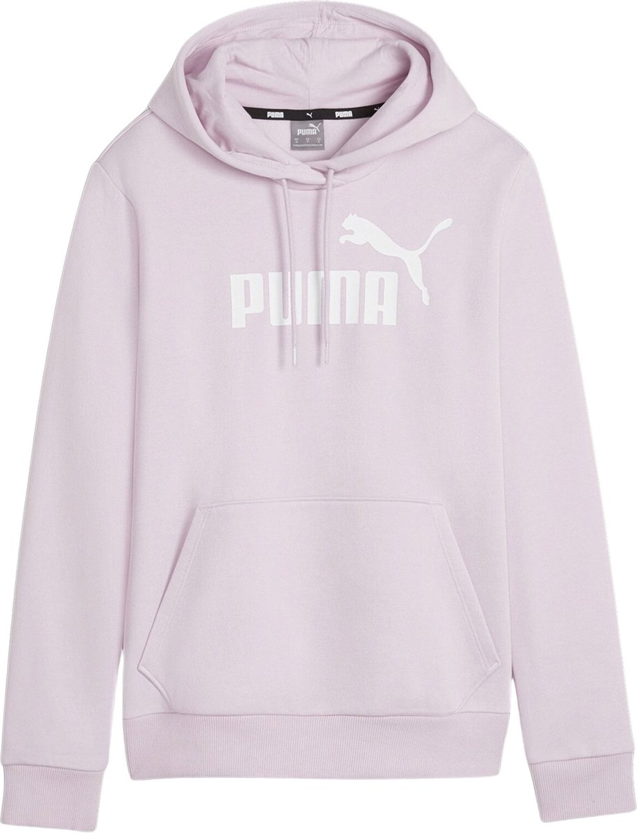 PUMA ESS Logo Hoodie FL s Dames Trui Grape Mist Grapemist