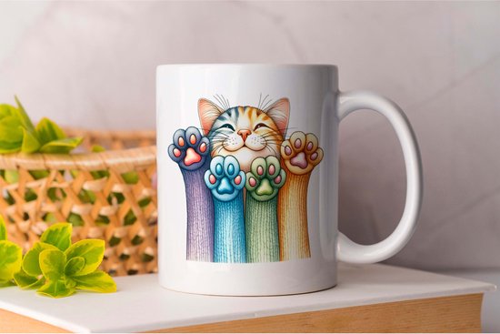 Mug Kiss - Cats - Cadeau - Présent - CatLovers - Meow - KittyLove - Chats - Amoureux des chats - Amour des chatons - Prrrfect
