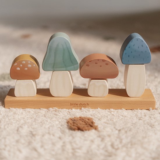 Little Dutch Stapelaar Paddenstoelen - Forest Friends FSC van Little Dutch — afbeelding 2