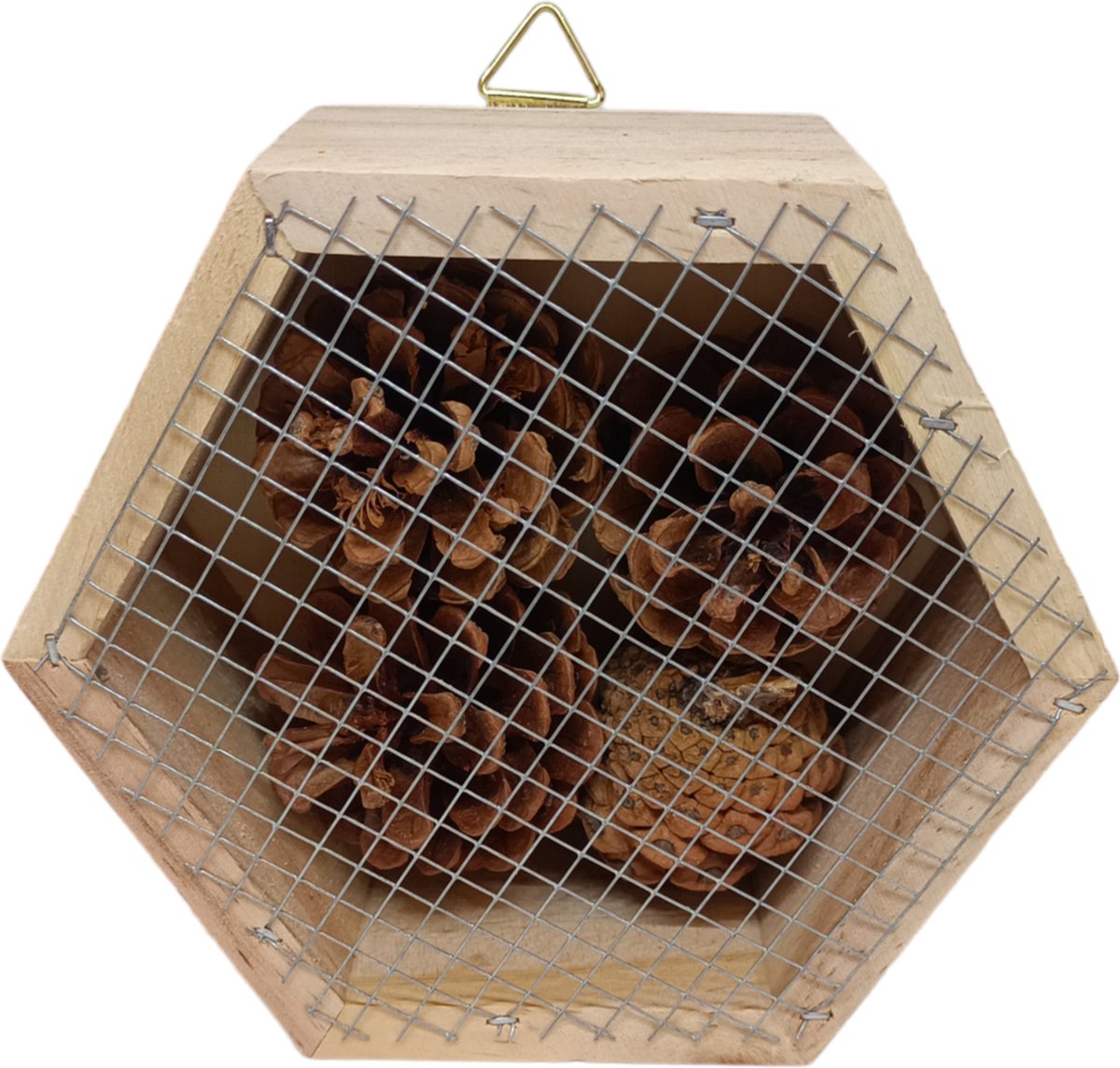 Ferrarium 6 hoekig Lieveheersbeestjes huisje - Lieveheersbeest huisje - huisje voor Lieveheersbeestjes - Lieveheersbeestje tegen luizen