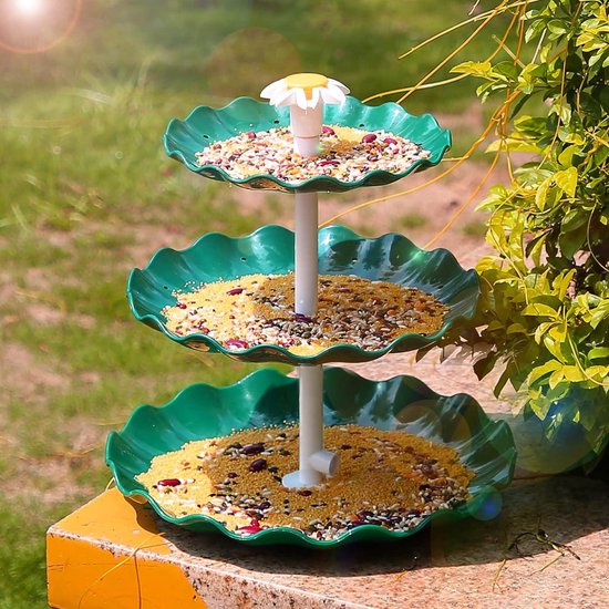 AISITIN - Baño de pájaros de 3 niveles con bomba solar de 3,5 W, fuente