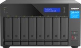 QNAP TVS-h874 NAS Tower Intel® Core™ i5 i5-12400 32 GB DDR4 0 TB QuTS hero Zwart