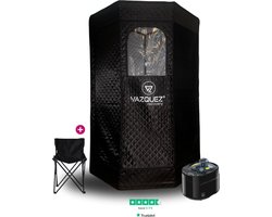 Draagbare Mobiele Sauna - Stoomcabine - Sauna Tent - Stoomsauna - Inclusief stoel & slaap supplement cadeau