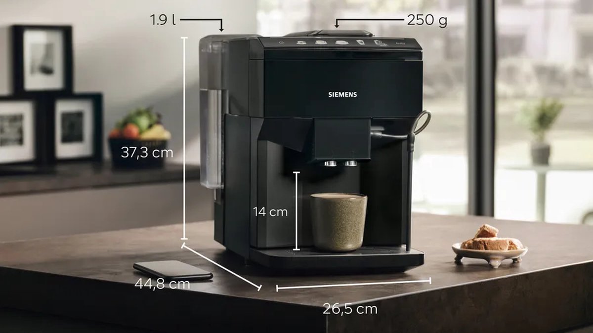 Siemens EQ500 TP511R09 - Volautomatische espressomachine - Piano zwart — afbeelding 4