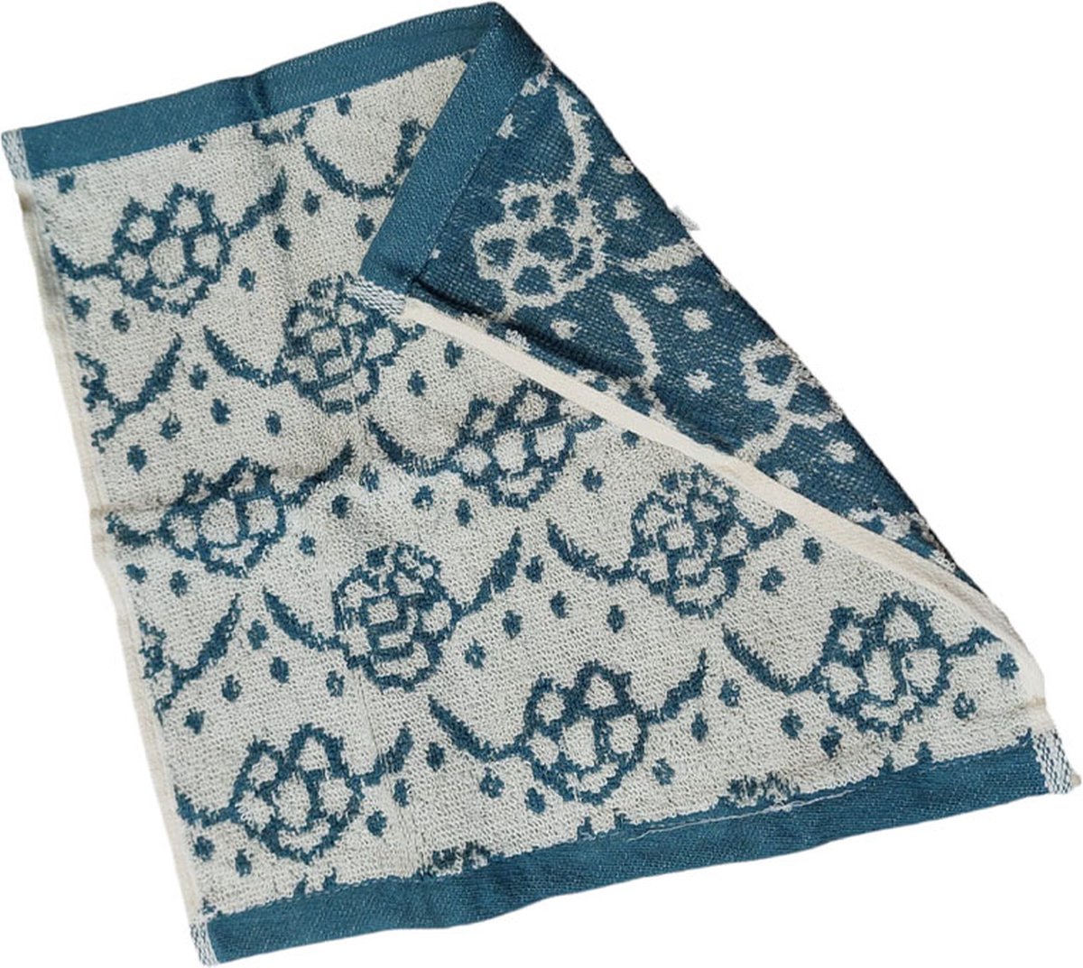 Floz Design gezichtshanddoek met patroon - waslappen - 30 x 30 cm - badkameraccessoire - cadeau voor haar - bio katoen en fairtrade