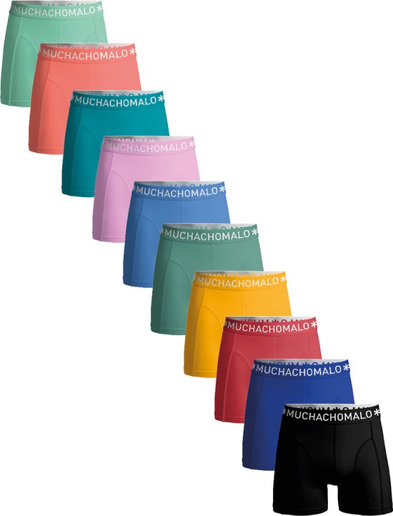 Foto: Muchachomalo heren boxershorts 10 pack maat l 95 katoen mannen onderbroeken