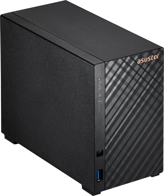 Asustor AS1102TL data-opslag-server NAS Mini Tower Realtek RTD1619B 1 GB DDR4 0 TB ADM Zwart — afbeelding 4