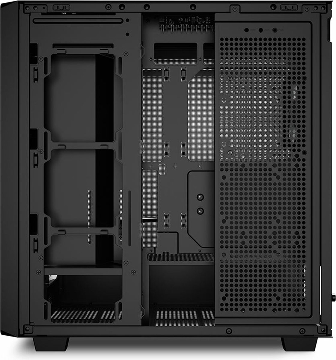 Sharkoon Rebel C70M Rgb Full Tower Zwart, Hout behuizing - afbeelding 3