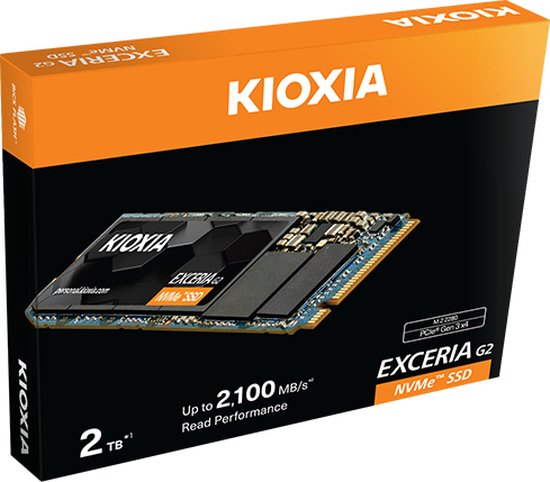 Kioxia Exceria G2 NVMe - 500GB M.2 PCI Express 3.1 SSD voor PC
