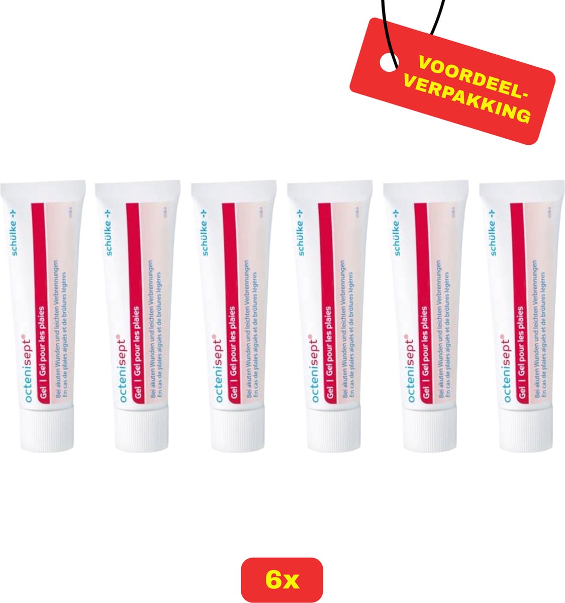 Goedkoopste 6X Octenisept Wondgel - 6x 20ml - Voordeelverpakking!