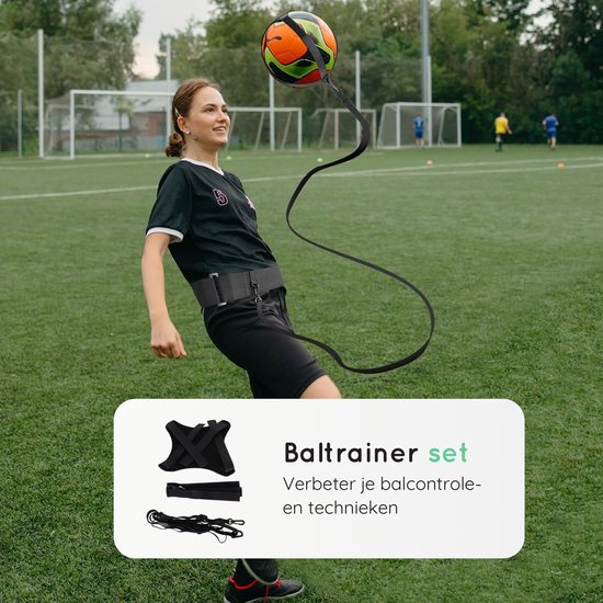 Kit D'entraînement De Football Enfant – Échelle De Coordination 6m, 12 Barreaux, 16 Cônes, 1 Rebondeur Et 4 Barres En Acier – Sac De Transport Inclus