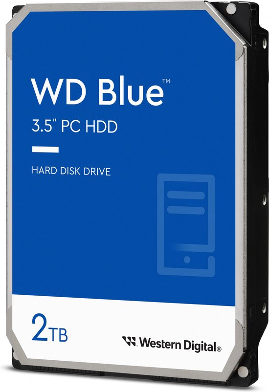 WD Blue 2TB, 64GB, 3.5", SATA, CMR, 5640 rpm