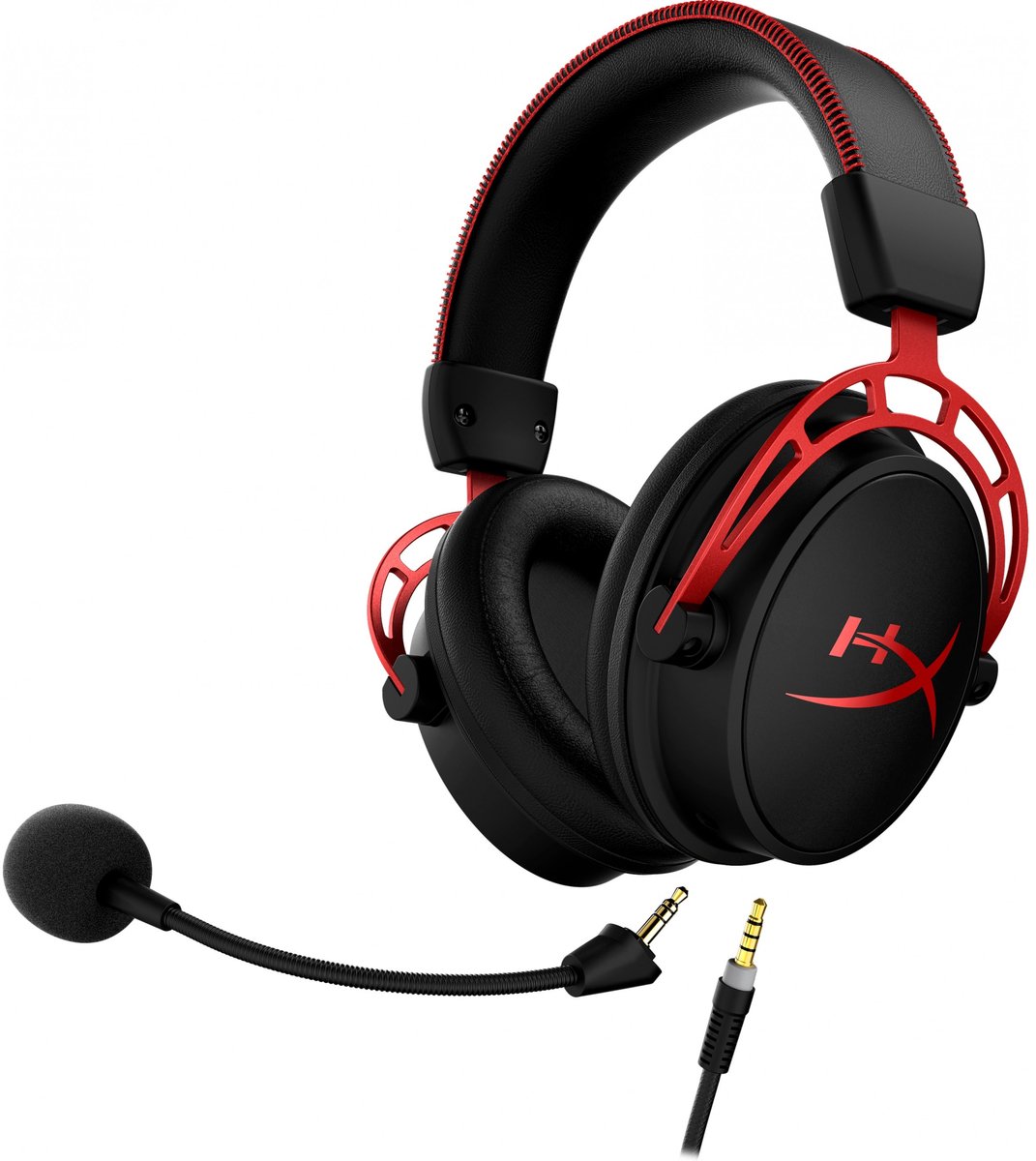 HyperX Cloud Alpha Pro Gaming Headset - PC, PS4, PS5, Xbox One & Xbox Series - Zwart/Rood thumbnail 2