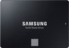 Zwarte Samsung 870 EVO 1TB SATA 2.5" SSD, met logo en tekst.