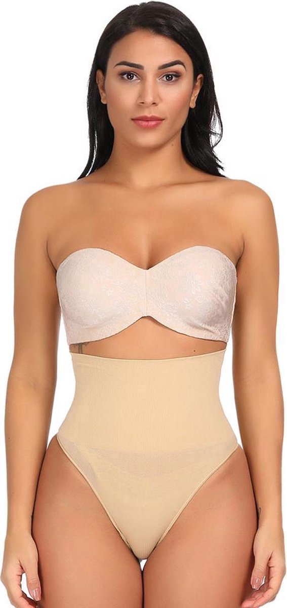 Finnacle Corrigerend ondergoed - High waist string - beige shapewear slip