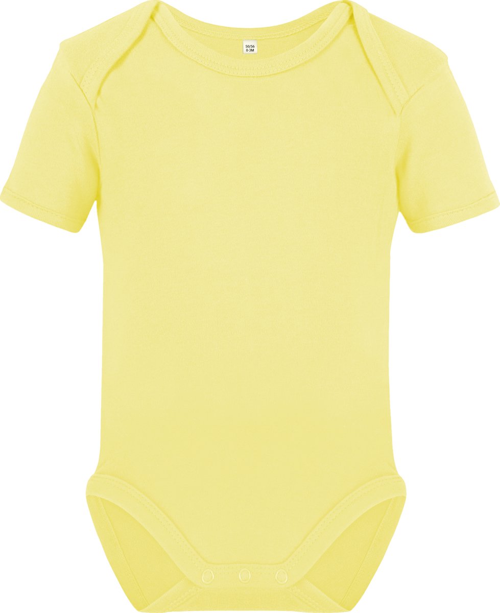 Romper met korte mouwen - Pastel Yellow - Maat 74/80 - Link Kids Wear