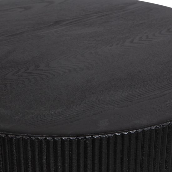 WOOOD Sanne Bijzettafel - Mdf - Zwart - 40x60x60