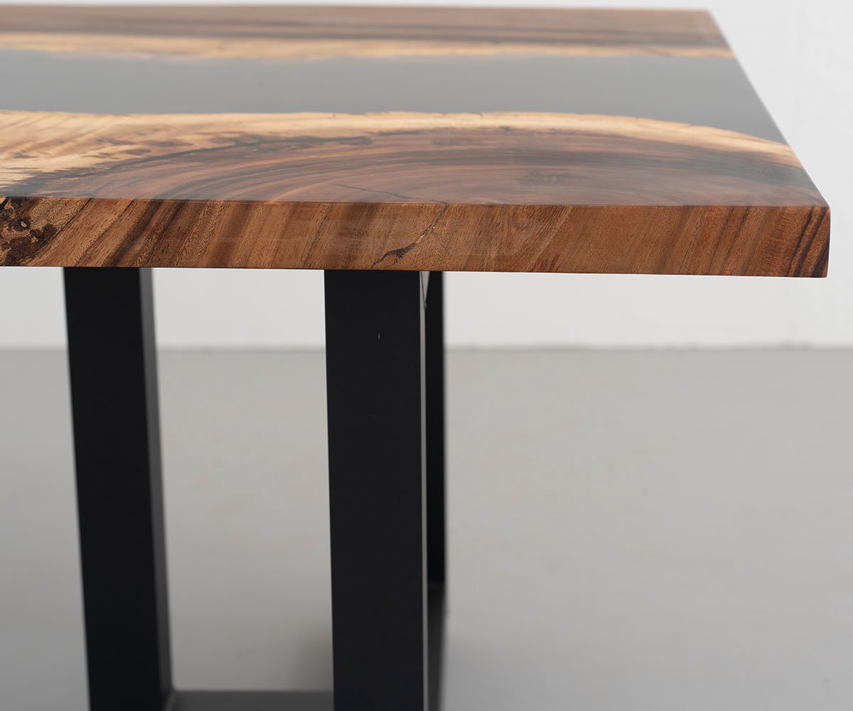Epoxy tafel-Mat Zwart