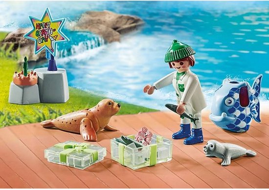 PLAYMOBIL Ma Life Nourrir les Animaux - 71448