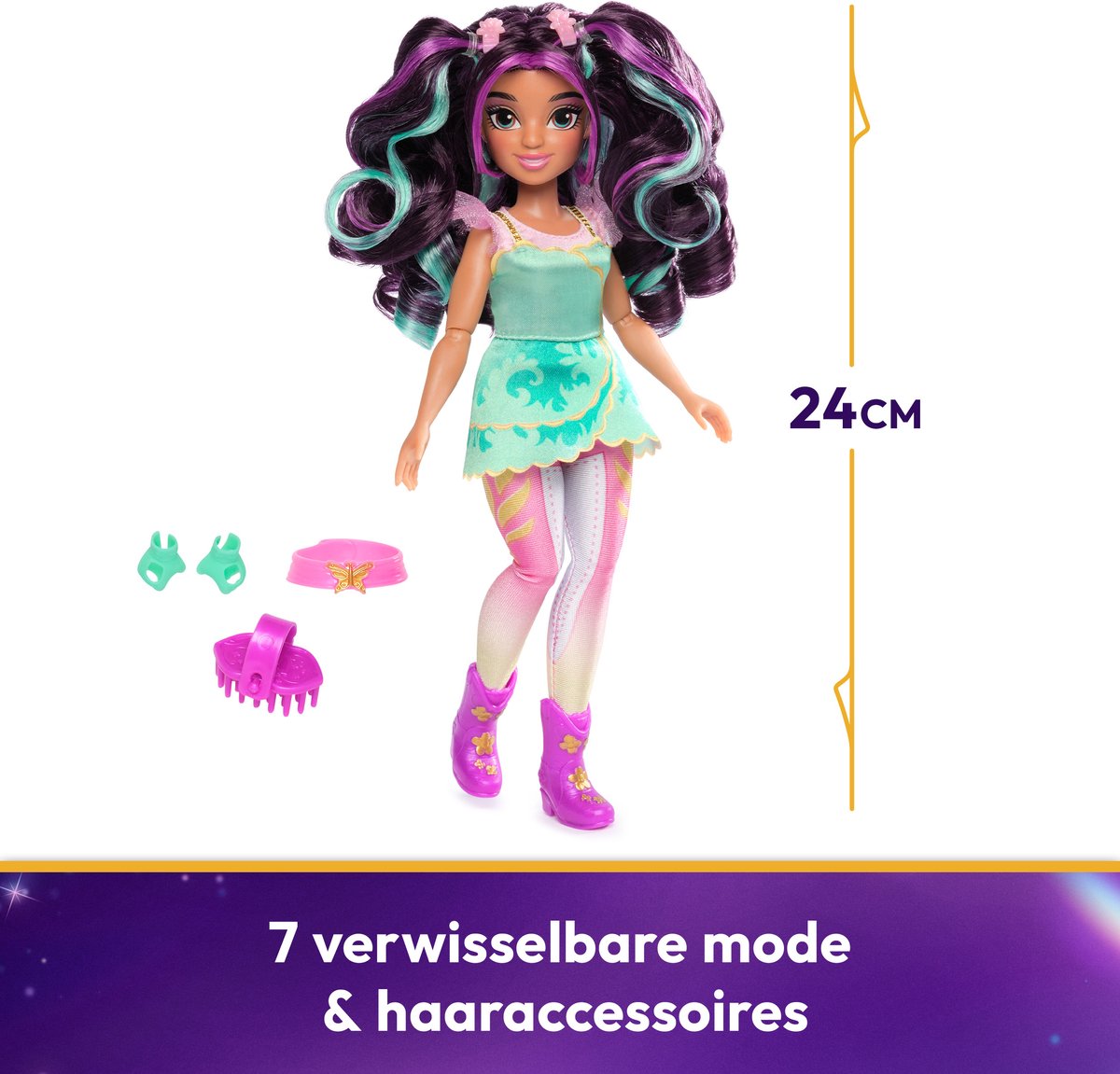 Unicorn Academy - Pop Ava - met 7 modeaccessoires en borstel — afbeelding 13