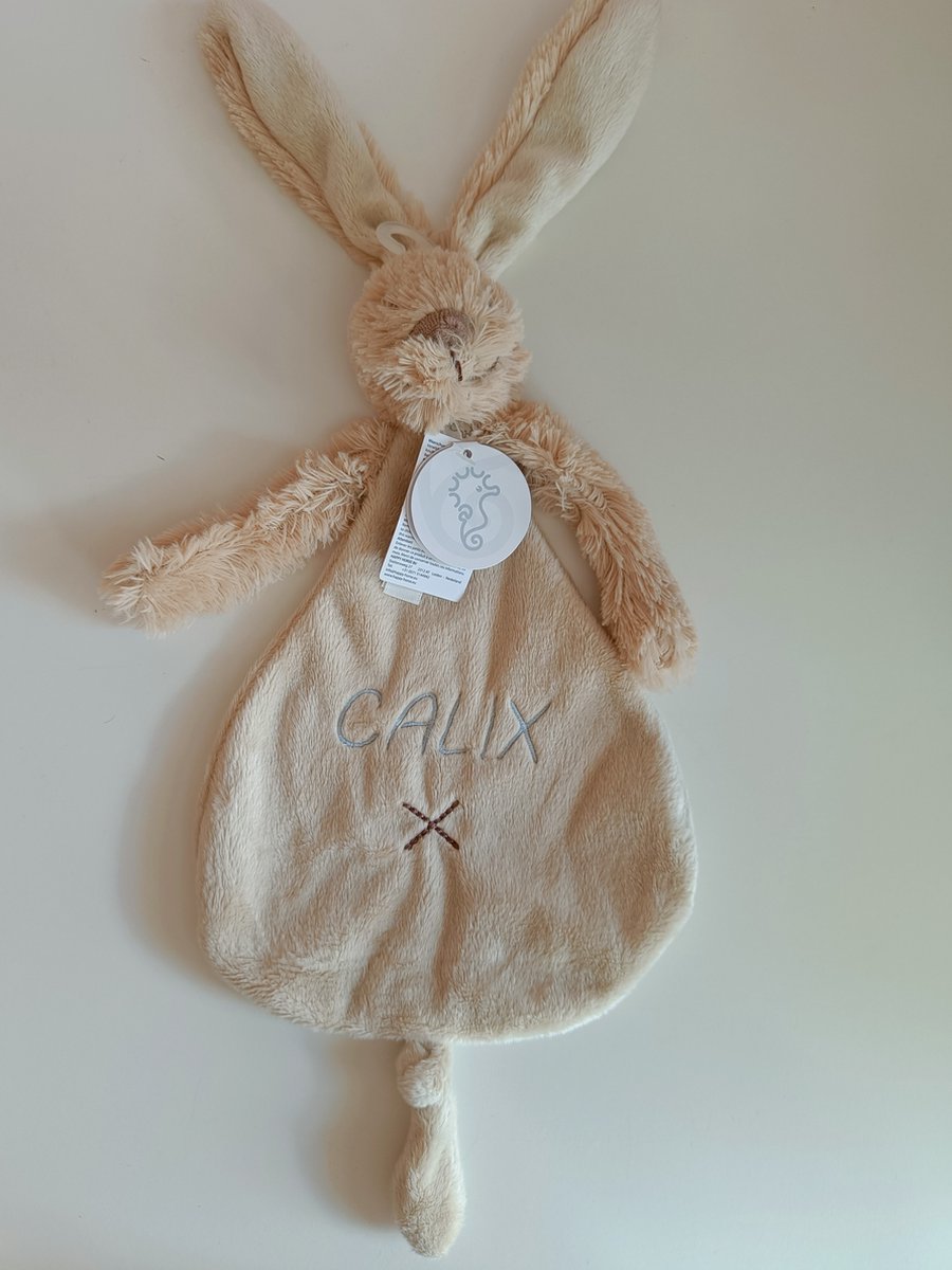 Happy Horse Rabbit Richie - Geborduurde naam - kleur Beige - Met Naam