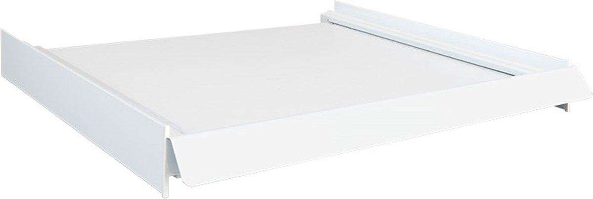 Nedco BV Nedco Combi-Rand met schuiflade De Luxe, met handgreep, aluminium profiel wit