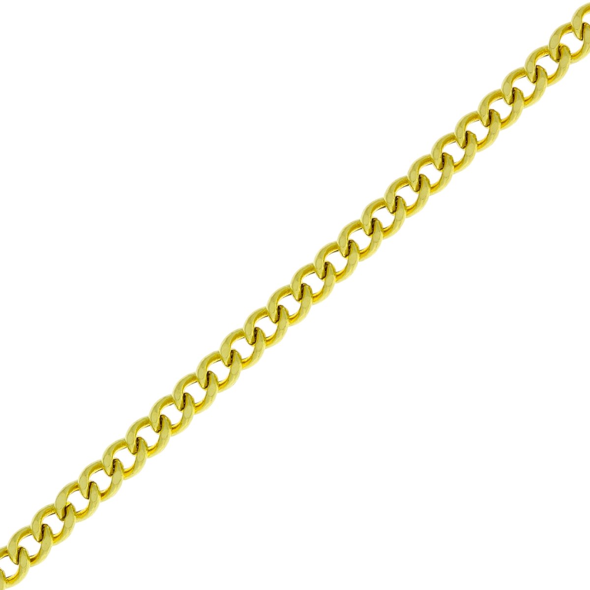 Gouden Gourmette Ketting 3 mm 50 cm 14 karaats