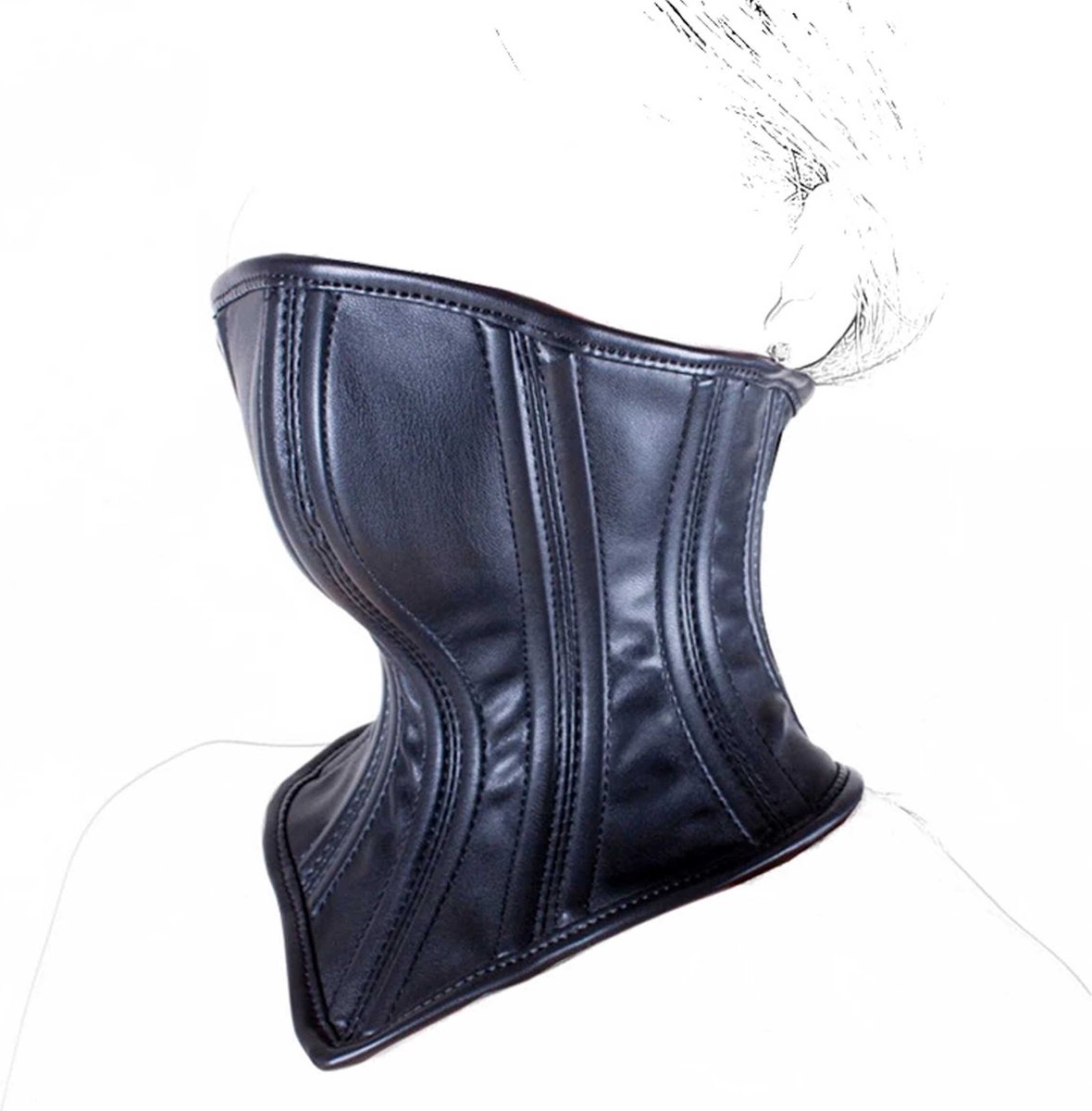 Goedkoopste Verstelbare Choker Leer - BDSM - Nek Bondage - Leer - Leather - Leder - BDSM - Verstelbaar