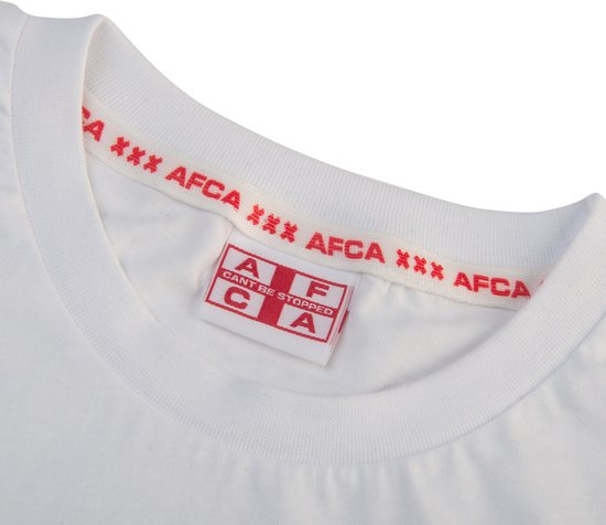 T-Shirt Logo Drapeau AFCA White / Rouge - Ajax - Amsterdam - AFCA - Été