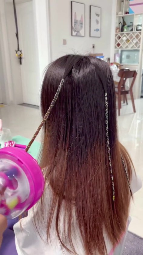 Kit De Tressage De Cheveux électrique Pour Enfants, Bricolage Automatique, Décoration De Cheveux, Ensemble D'outils De Tressage, Salon De Mode Pour Filles