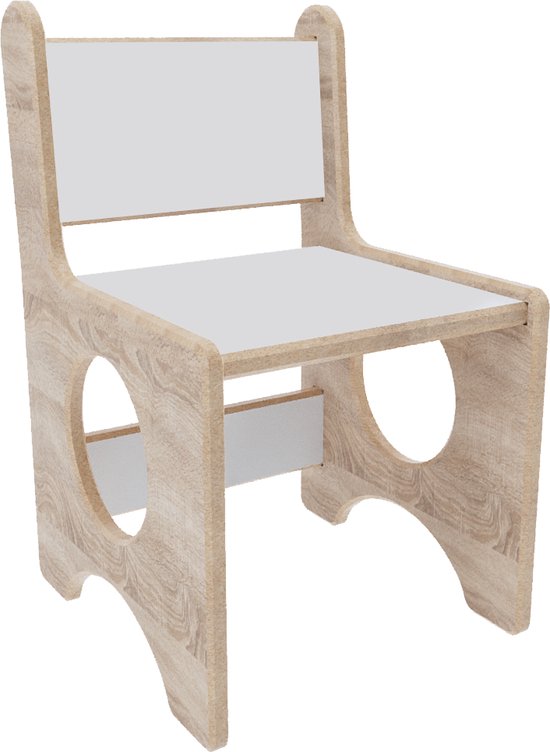 Zeo Wood - Table enfant et 2 Sièges - Table de jeu - Bureau enfant - Table enfant avec 2 Sièges - Table enfant Montessori - Table enfant et 2 Sièges