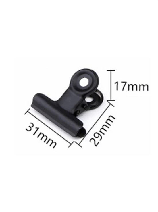 10 Clips de Fermeture Inox Zwart XS -3cm | pour fermer les sacs | 31mm | petites pinces | Clips | Clips de fermeture | scelleuse de sacs | presse-aliments