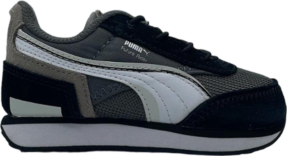 PUMA Future Rider Sneakers Kinderen Zwart Grijs