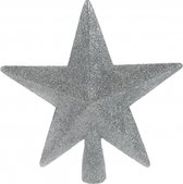 Peak star argent avec paillettes 19 cm