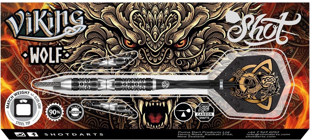 Shot Viking Wolf 90% - Dartpijlen