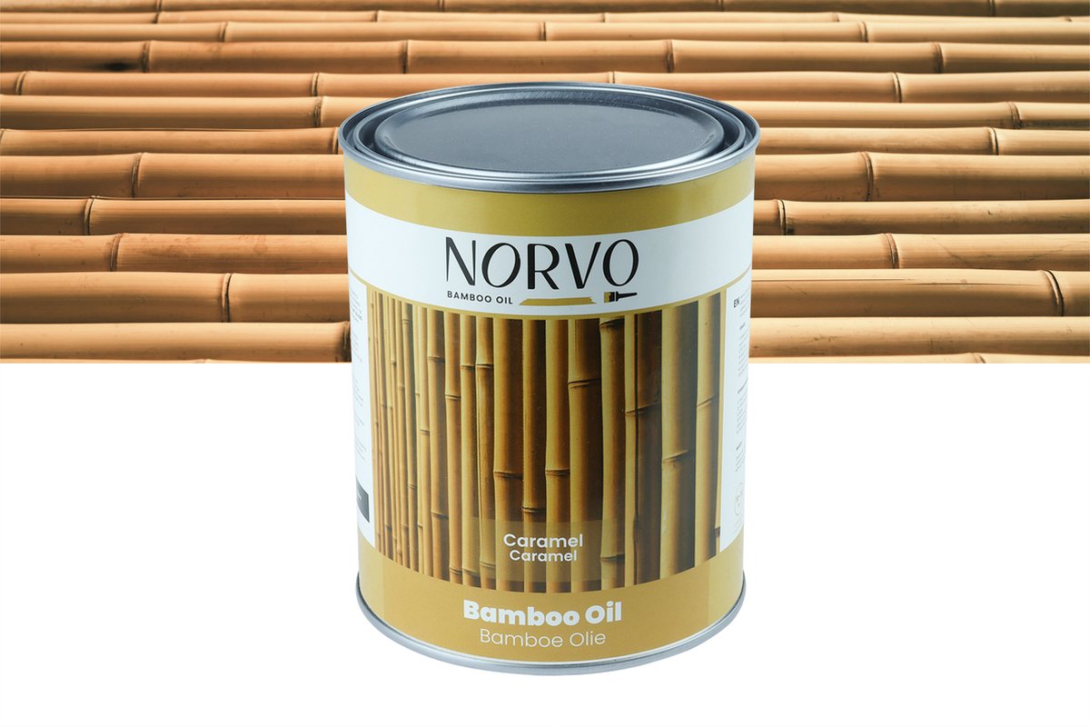 Norvo | Bamboe Olie Voor Buiten Caramel | 1 liter | Per Stuk