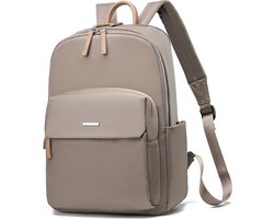 Vrouwen Reis Laptop Rugzak Casual Rugzak Oxford Stoffen Werktas Waterdichte Zakelijke Rugzak Lichtgewicht Reistas - Donker khaki kleine maat