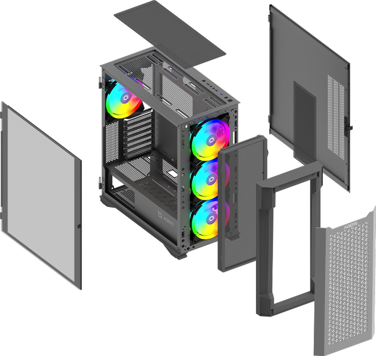 Aqirys Aquilla - Elegante Gaming-Behuizing - Gaming-Setup - Midi Tower - Pc