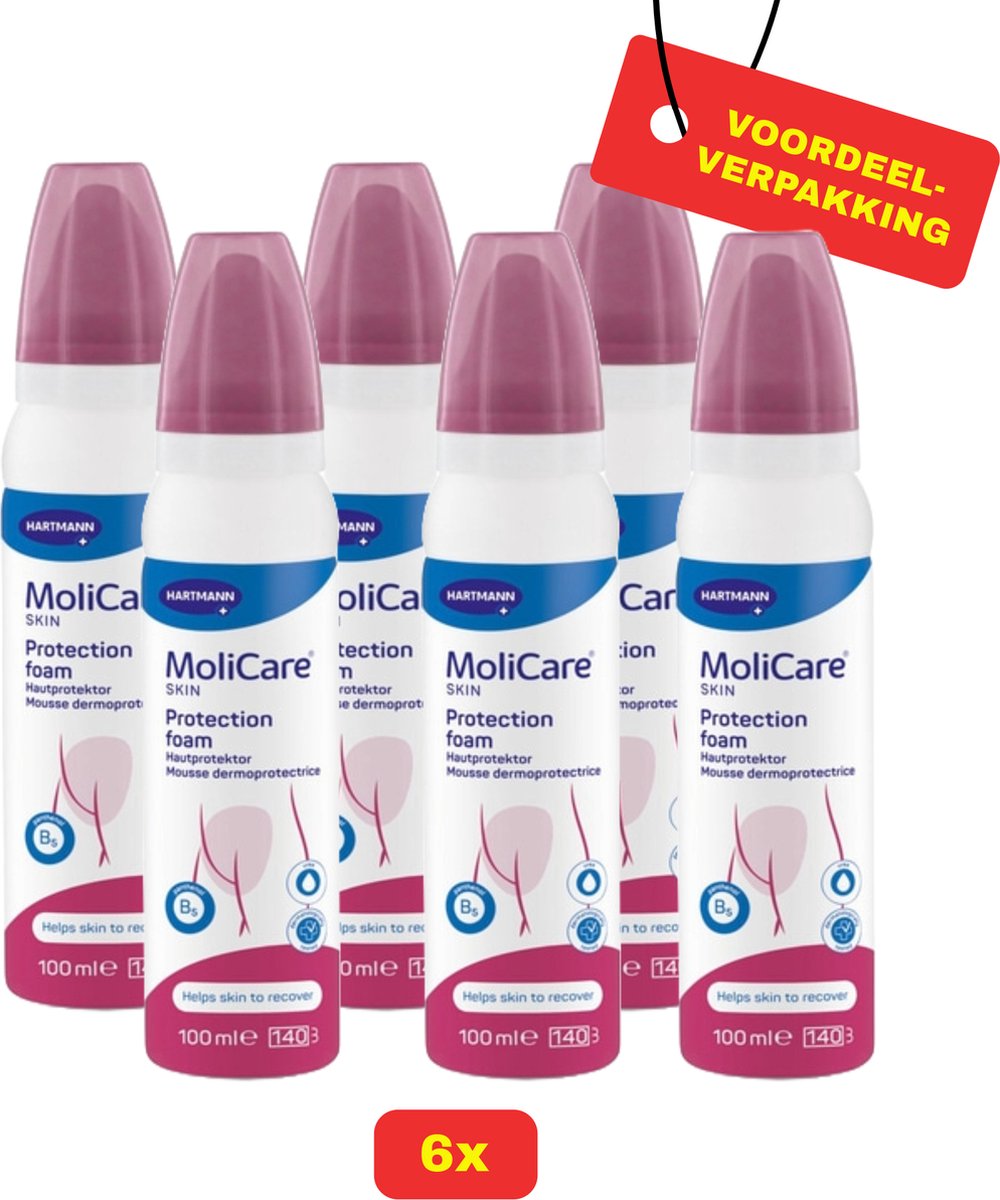 Goedkoopste 6X Molicare® Skin Protection Foam - 6 x 100ml - Voordeelverpakking!