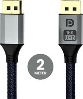 Bol.com Somstyle Displayport Kabel 2.1 - Ondersteunt 8K 60Hz / 4K 240 Hz / 77.4GBps - Gecertificeerd - DP 2.1 - 2 Meter aanbieding