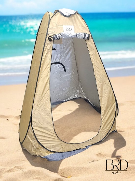 BRD® Outdoor pop-up douchetent – goud beige – incl. draagtas