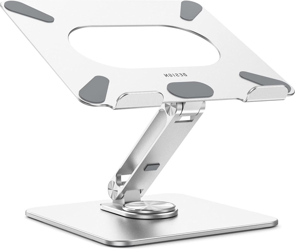 Image of 360 graden roterende ergonomische verstelbare laptopstandaard - 10-15.6 inch laptops - Zilver