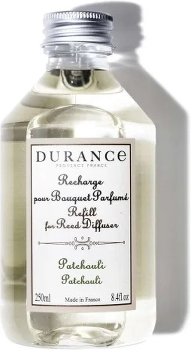 Durance - navulling geurstokjes - Patchouli - 250ml
