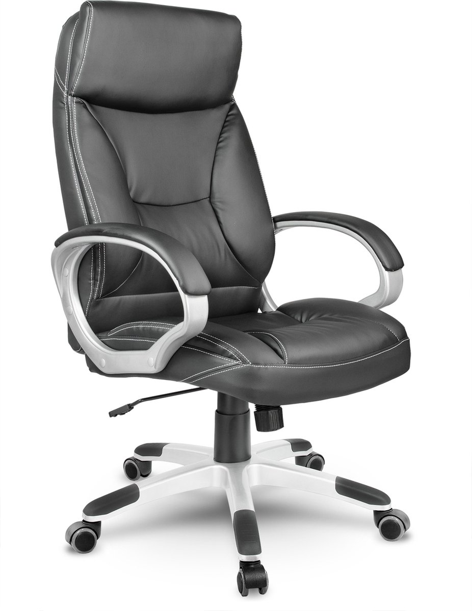Sofotel EG-223 - Bureaustoel - Ergonomisch - Eco-leder - Zwart & Wit Contrast