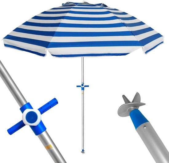 Pincho Großer Strandschirm 240 Cm, Winddicht Bis 3 Produktbild-Vorschau 6